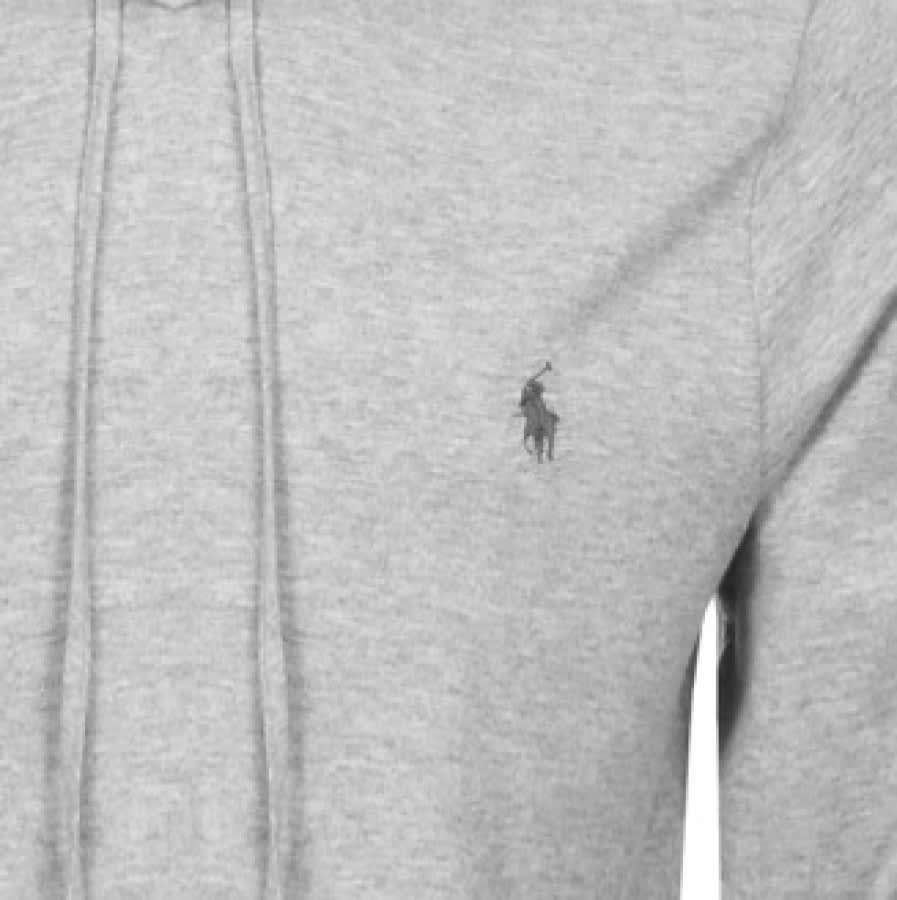 Alternative Image for ProductRalph Lauren Long Sleeved Hooded T Shirt Grey3